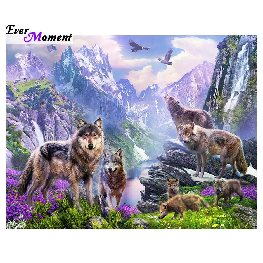 5D Diamond Painting full square drill Home decoration Cross Stitch Mosaic Diamond Embroidery needlework wolf families ASF507
5D Diamond Painting full square drill Home decoration Cross Stitch Mosaic Diamond Embroidery needlework wolf families ASF507