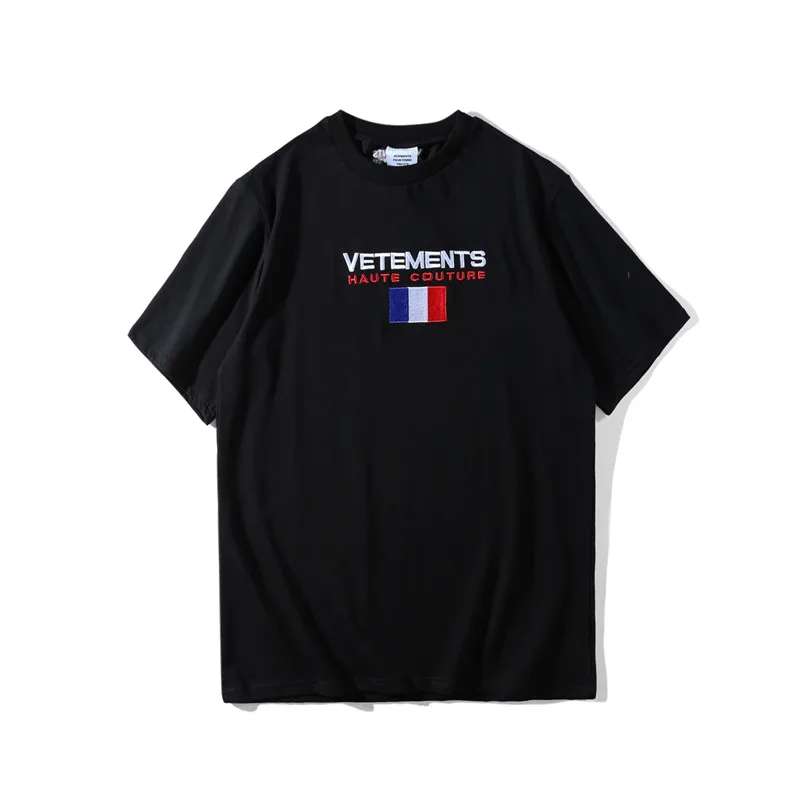 Vetements T Shirt Men Women 1:1 High Quality France Flag Embroidery T Shirt Casual summer Style Top Tees Vetements T Shirt
Vetements T Shirt Men Women 1:1 High Quality France Flag Embroidery T Shirt Casual summer Style Top Tees Vetements T Shirt