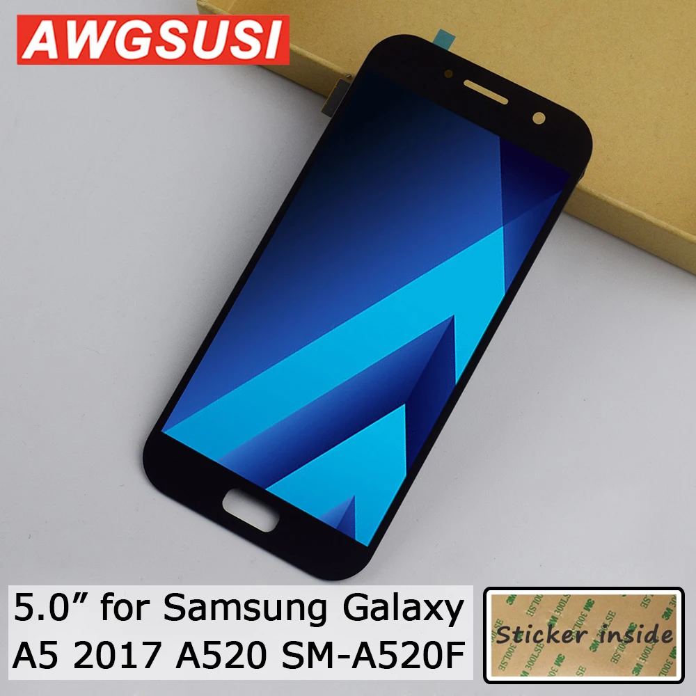 Замена для регулируемого Samsung Galaxy A5 2017 сенсорный экран стекло + панель ЖК-дисплея