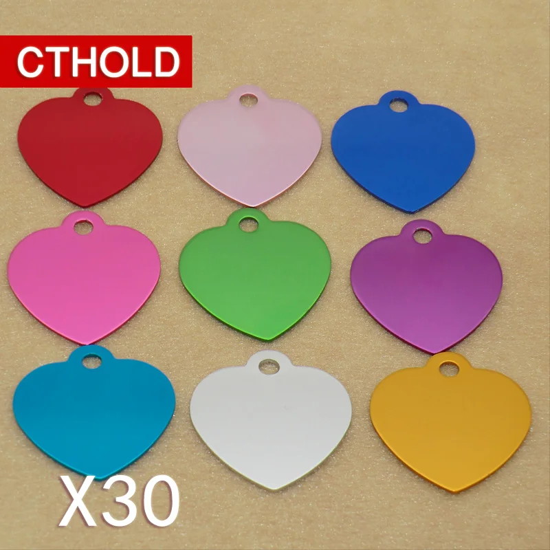 CTHOLD 30 шт., индивидуальные идентификационные бирки в форме сердца для домашних питомцев, индивидуальные ошейники для собак и кошек, персонал...
CTHOLD 30 шт., индивидуальные идентификационные бирки в форме сердца для домашних питомцев, индивидуальные ошейники для собак и кошек, персонал...
