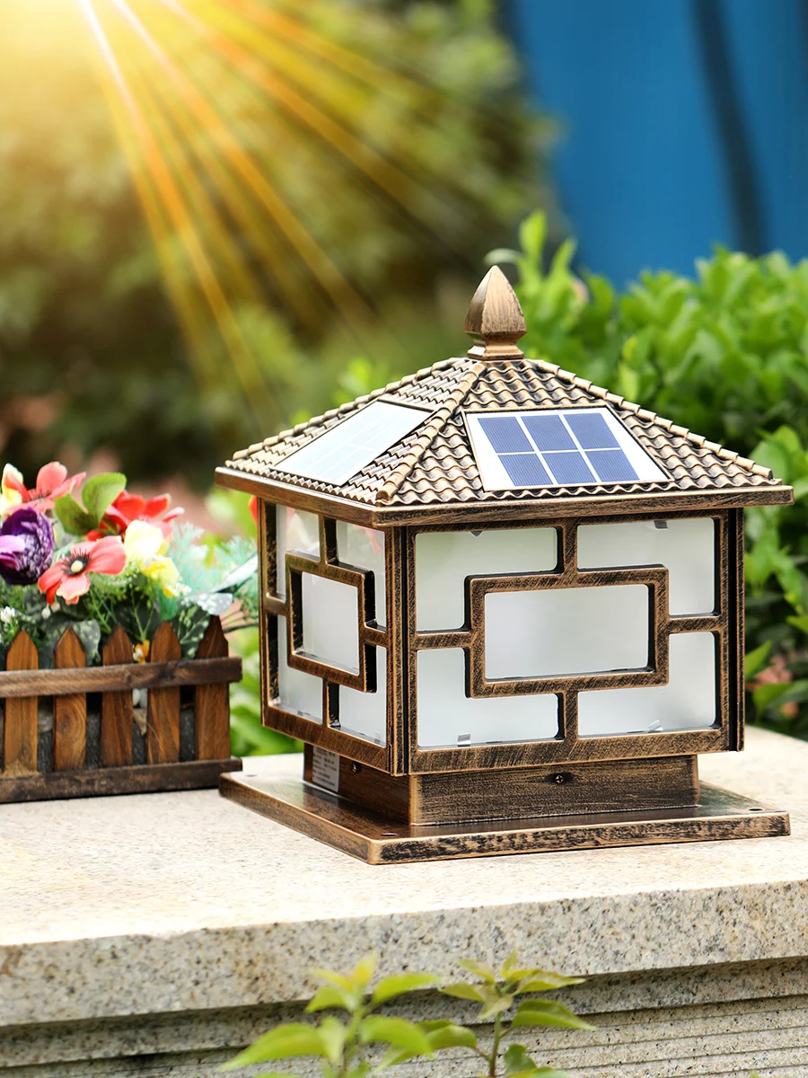 Solar Column Lights Outdoor Landscape Lighting Solar Lights for Garden Decoration Retro Aluminum Security Lamp for Courtyard
Solar Column Lights Outdoor Landscape Lighting Solar Lights for Garden Decoration Retro Aluminum Security Lamp for Courtyard