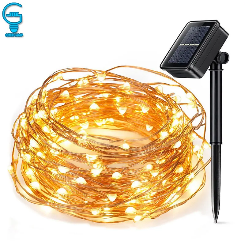 Gitex Waterproof Solar String Light Multicolor Fairy Light 10M Solar Power Lamp Copper Wire Christmas Wedding Party Decor Lamp
Gitex Waterproof Solar String Light Multicolor Fairy Light 10M Solar Power Lamp Copper Wire Christmas Wedding Party Decor Lamp
