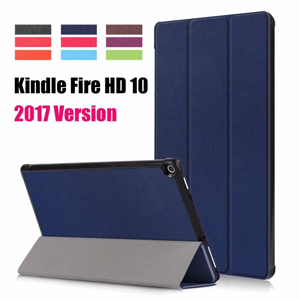 Для Amazon 2017 Новый Kindle Fire HD 10 рабочих роспись из искусственной кожи (полиуретан) с