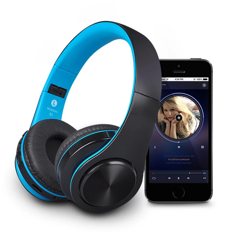 Bluetooth Беспроводной стерео гарнитура аудио наушники Поддержка карты памяти с