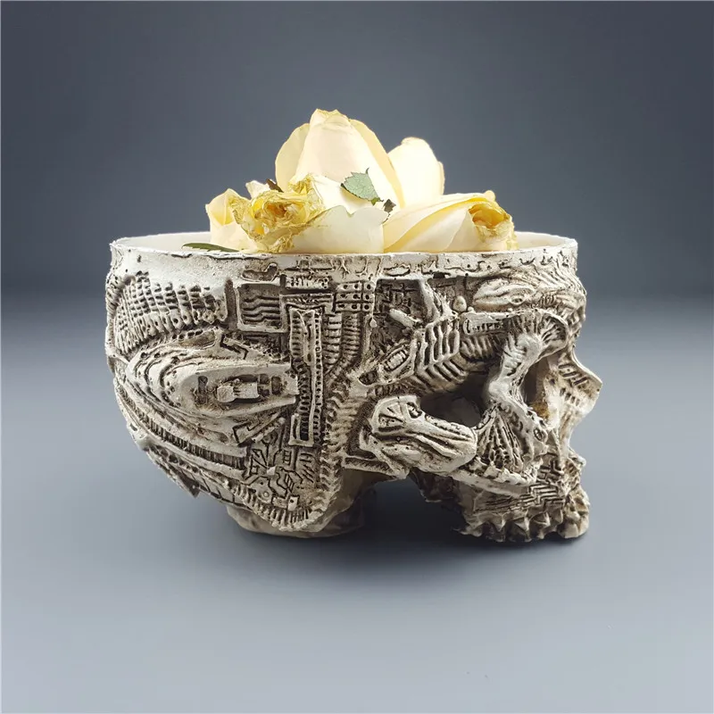 MRZOOT White Skeleton Flowerpot Resin Skull Head Fruit Plate Container Storage Tank Macetas Human Skull Garden Pots Ashtrays
MRZOOT White Skeleton Flowerpot Resin Skull Head Fruit Plate Container Storage Tank Macetas Human Skull Garden Pots Ashtrays