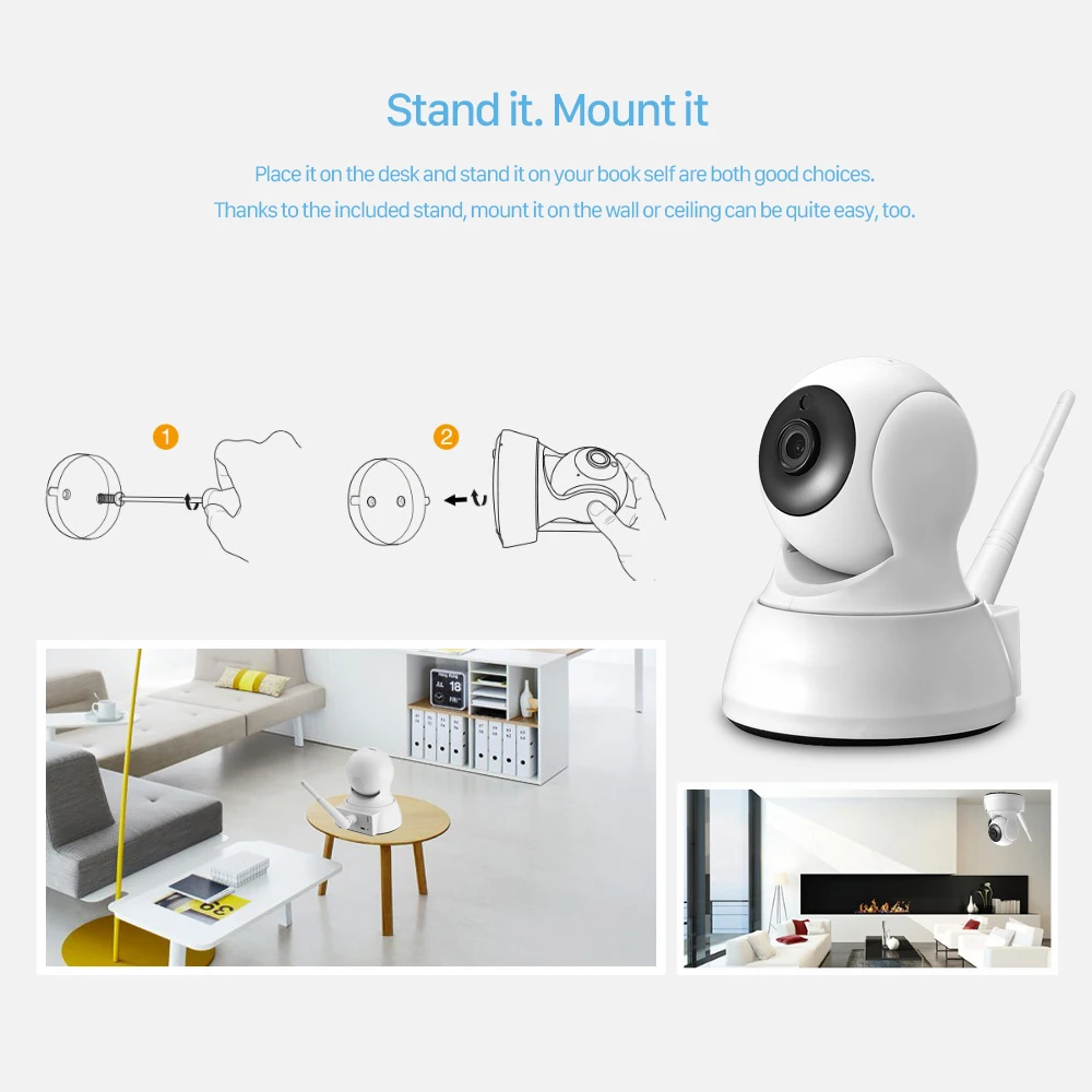 HD 720P Home Security IP Camera SD Card Two Way Audio Wireless Mini Camera 1MP Night Vision CCTV WiFi Camera Baby Monitor iCsee
HD 720P Home Security IP Camera SD Card Two Way Audio Wireless Mini Camera 1MP Night Vision CCTV WiFi Camera Baby Monitor iCsee