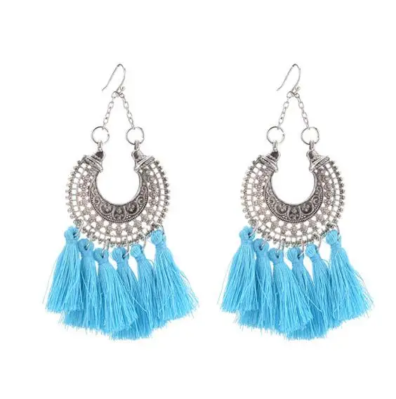 Stud earrings for Women Jewelry 2020 New Fashion Charms Round Style Stud Earring Gold Long tassel Bohemian Round Silver Color
Stud earrings for Women Jewelry 2020 New Fashion Charms Round Style Stud Earring Gold Long tassel Bohemian Round Silver Color