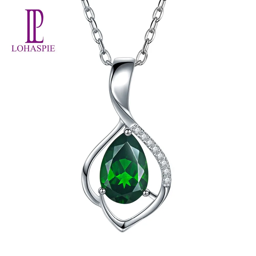LP Diamond-Jewelry Solid 18K White Gold 1.52 Carat Natural Russia Chrome Diopside Gemstone Pendant For Women Fine Stone Jewelry
LP Diamond-Jewelry Solid 18K White Gold 1.52 Carat Natural Russia Chrome Diopside Gemstone Pendant For Women Fine Stone Jewelry