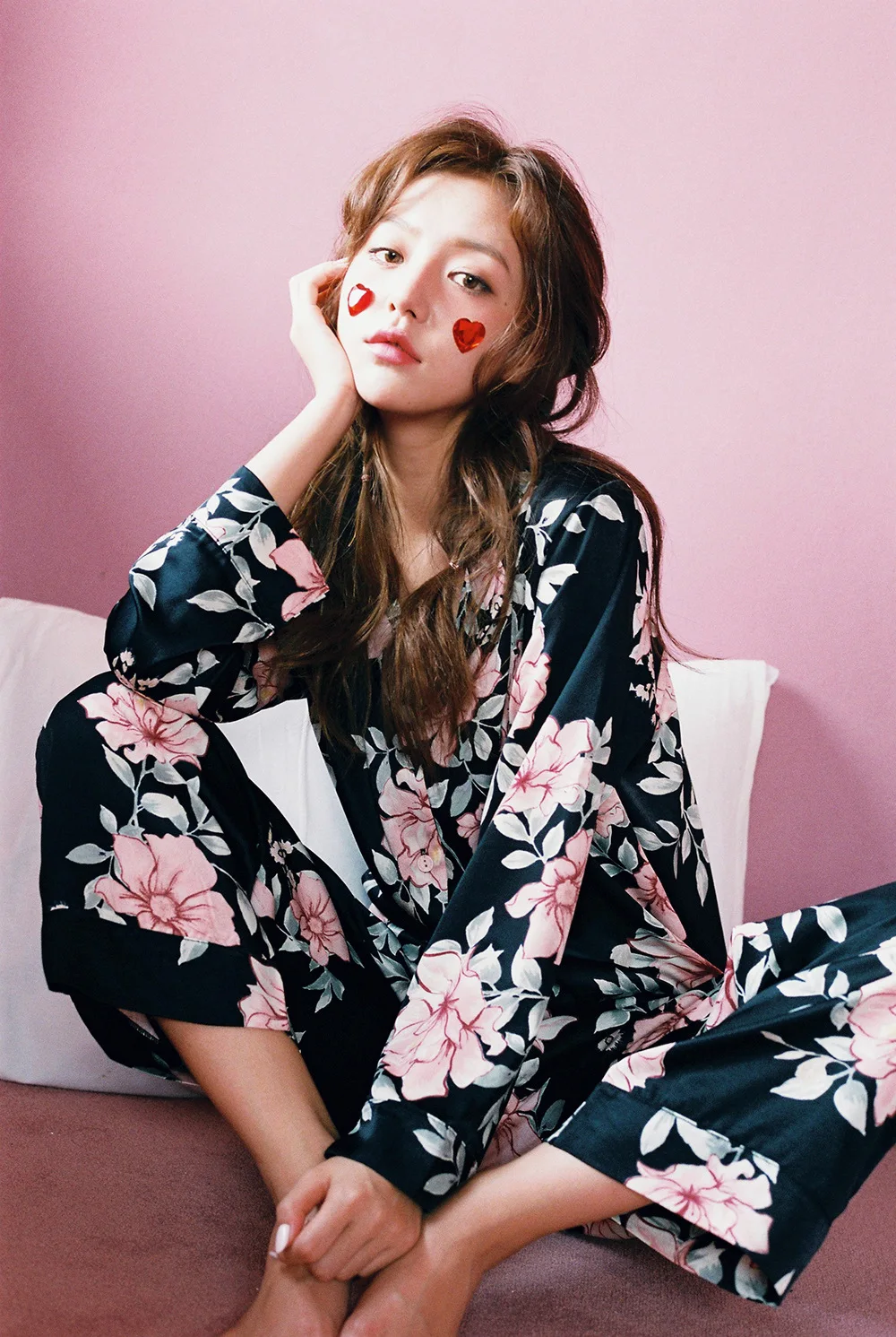 Fdfklak 2018 Spring Autumn Faux Silk Pyjamas Women Night Suit For Girls Pajamas Long Sleeve Pijamas Mujer Home Clothes Q865
Fdfklak 2018 Spring Autumn Faux Silk Pyjamas Women Night Suit For Girls Pajamas Long Sleeve Pijamas Mujer Home Clothes Q865