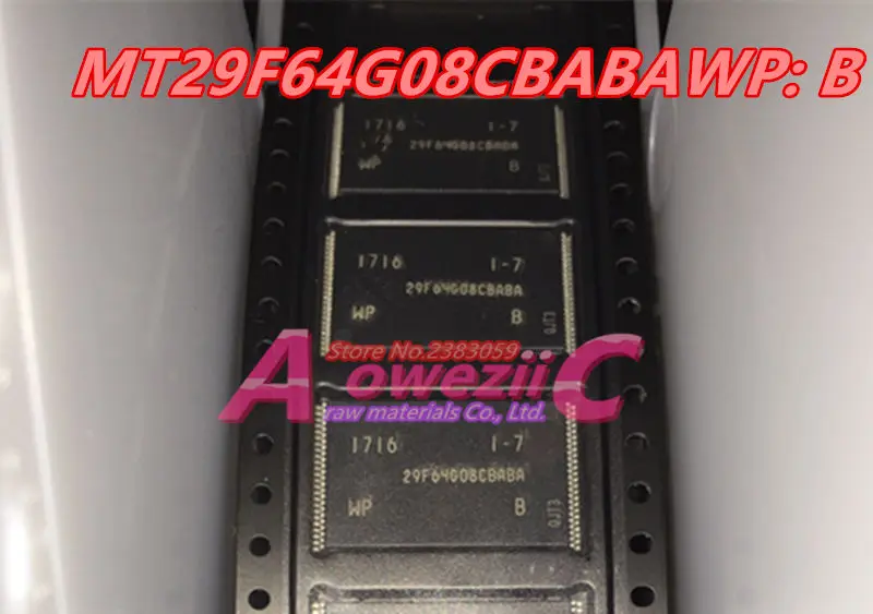 Aoweziic 100% Новый оригинальный MT29F64G08CBABAWP: B TSOP48 чип памяти MT29F64G08CBABAWP: B
Aoweziic 100% Новый оригинальный MT29F64G08CBABAWP: B TSOP48 чип памяти MT29F64G08CBABAWP: B