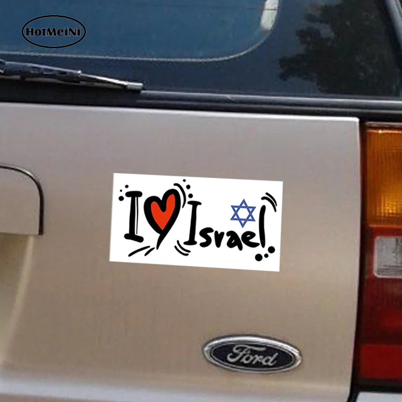 HotMeiNi стайлинга автомобилей автомобиля наклейку я люблю Израиль виниловые