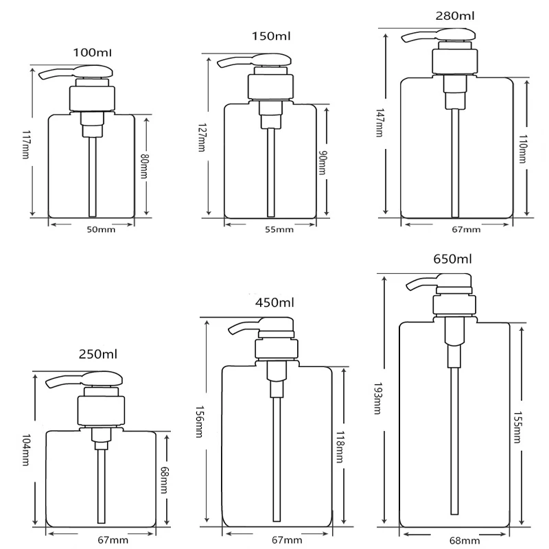 MAIKAMI 150ml 280ml Lotion Bottle Square Petg Press Plastic Bottle Shampoo Face Wash Bottle
MAIKAMI 150ml 280ml Lotion Bottle Square Petg Press Plastic Bottle Shampoo Face Wash Bottle