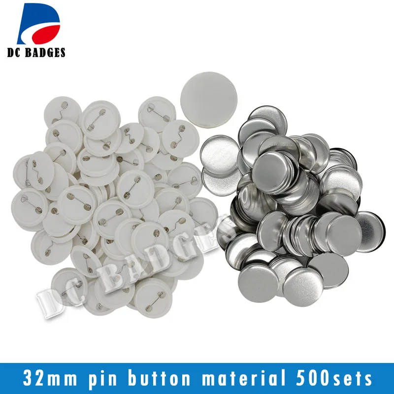 1 1/4"( 32mm) 500sets Plastic pinback button badge material badge Components Supplies
1 1/4"( 32mm) 500sets Plastic pinback button badge material badge Components Supplies