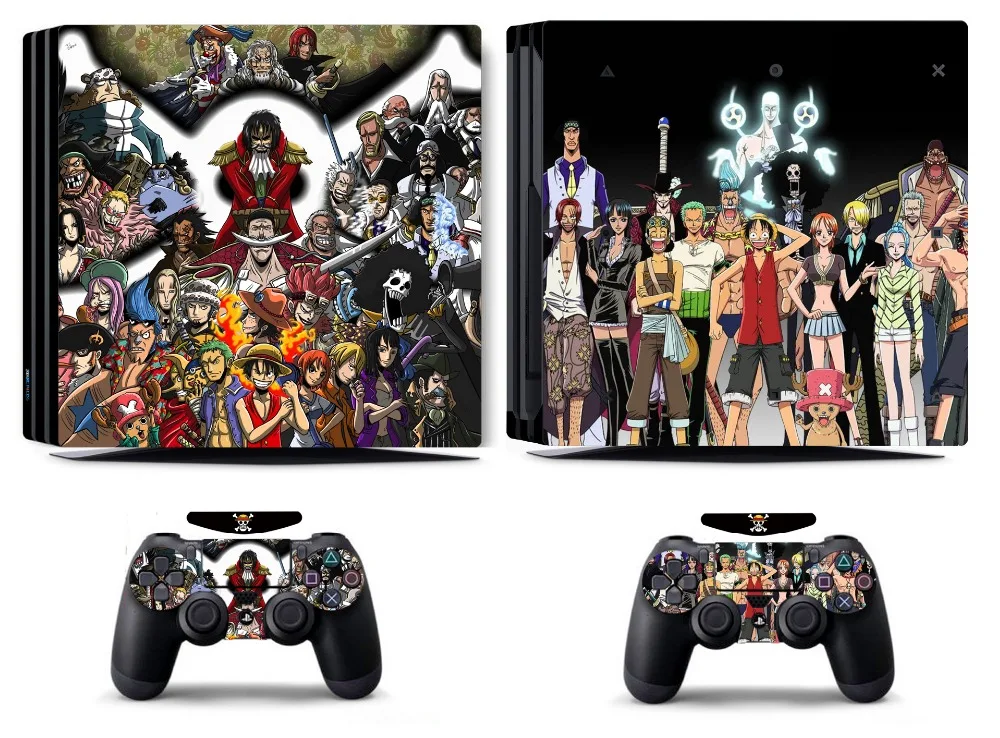 Наклейка One Piece 275 для PS4 PRO Skin Pro Виниловая наклейка Sony PlayStation 4 и 2 контроллера |