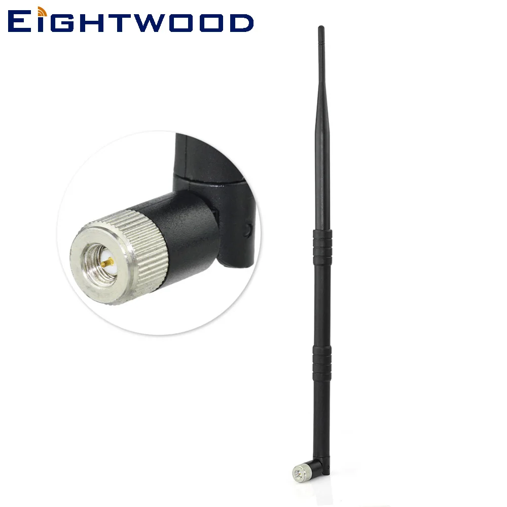 

Eightwood GSM/GPRS/EDGE/CDMA Antenna 7dbi 1710-1990MHz Omni Rubber Duck Aerial Tilt-And-Swivel With SMA Plug Male RF Connector