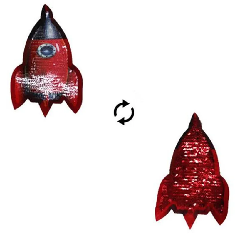 Cartoon Patch deal with it clothes t shirt women Diy 130mm AB Rocket Reversible change color sequins biker patches for clothing
Cartoon Patch deal with it clothes t shirt women Diy 130mm AB Rocket Reversible change color sequins biker patches for clothing