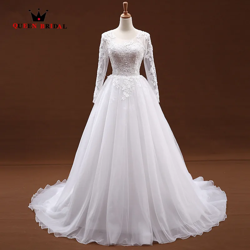 Custom Made Real Photos A-line Long Sleeve Lace Tulle Beading Elegant Wedding Dresses Bridal Gown robe de mariee WS88
Custom Made Real Photos A-line Long Sleeve Lace Tulle Beading Elegant Wedding Dresses Bridal Gown robe de mariee WS88