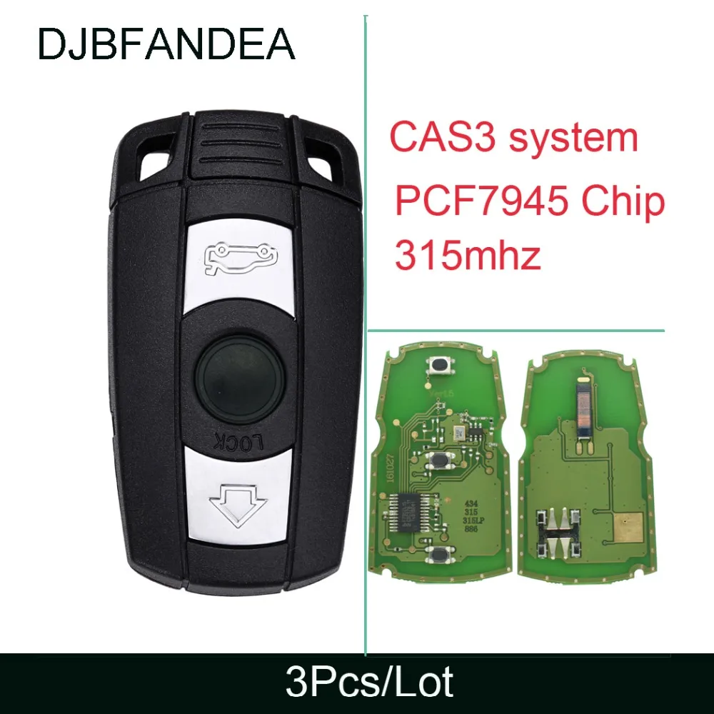 DJBFANDEA 3Pcs/Lot 315mhz Car Remote Smart Key for BMW CAS3 X5 X6 Z4 1/3/5/7 Series Keyless Entry Transmitter
DJBFANDEA 3Pcs/Lot 315mhz Car Remote Smart Key for BMW CAS3 X5 X6 Z4 1/3/5/7 Series Keyless Entry Transmitter