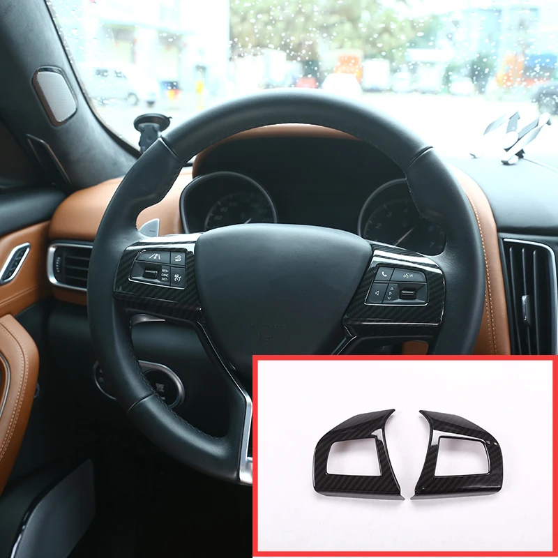 For Maserati Levante Ghibli Quattroporte 2016 Car Accessories 2 Pcs ABS Carbon Fiber Steering Wheel Button Frame Cover Trim
For Maserati Levante Ghibli Quattroporte 2016 Car Accessories 2 Pcs ABS Carbon Fiber Steering Wheel Button Frame Cover Trim