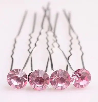 2014 Новое поступление Посеребренная металлическая кристальная розовая японская