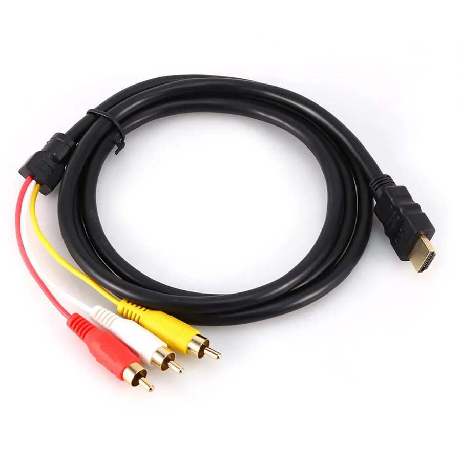 1.5m 5ft Male to 3 RCA Male 1080P Video Audio AV Component Adapter Cable 3RCA Coaxial Aux Converter Cables Cord Wire Line
1.5m 5ft Male to 3 RCA Male 1080P Video Audio AV Component Adapter Cable 3RCA Coaxial Aux Converter Cables Cord Wire Line