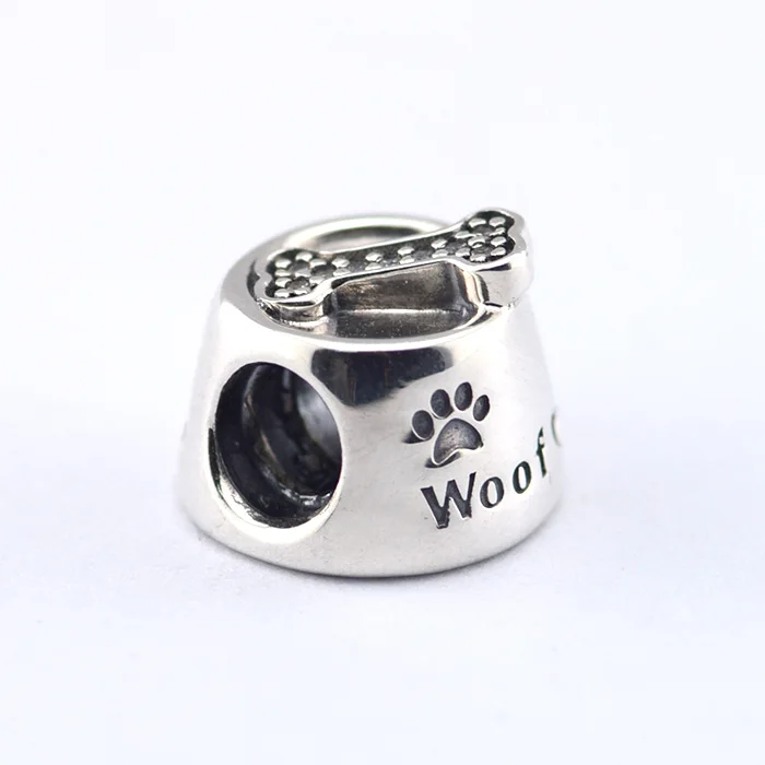 Woof Beads Fits European Charms Bracelet Animal Dog Bowl Beads Original 925 Sterling Silver Beads For Jewelry Making Jewelry
Woof Beads Fits European Charms Bracelet Animal Dog Bowl Beads Original 925 Sterling Silver Beads For Jewelry Making Jewelry