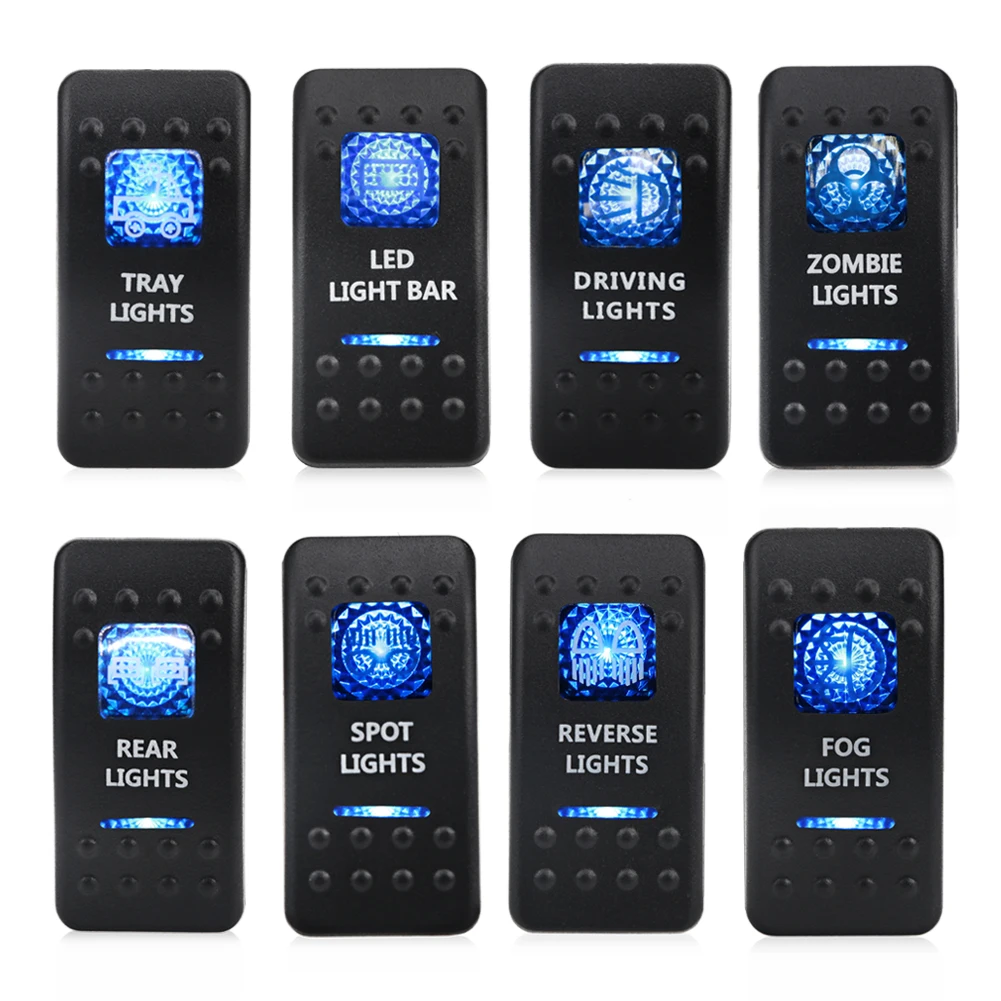 5pin Waterproof Led Car Switch Truck Boat Light Toggle switch 12v 24V Bar Style Blue Toggle Rocker Reverse Rear Light Switch
5pin Waterproof Led Car Switch Truck Boat Light Toggle switch 12v 24V Bar Style Blue Toggle Rocker Reverse Rear Light Switch