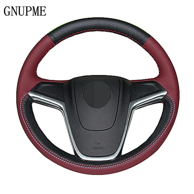 GNUPME DIY Customized Name Hand-Stitched Black Genuine Leather Car Steering Wheel Cover for Buick Encore Excelle Regal 2003-2017
GNUPME DIY Customized Name Hand-Stitched Black Genuine Leather Car Steering Wheel Cover for Buick Encore Excelle Regal 2003-2017