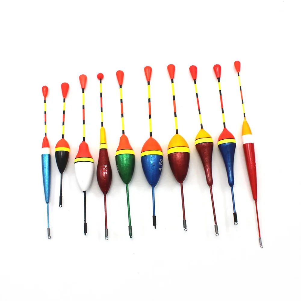 10Pcs/Lot Fishing Floats Set Buoy Bobber Fishing Light Stick Floats Fluctuate Mix Size Color float buoy For Fishing Accessories
10Pcs/Lot Fishing Floats Set Buoy Bobber Fishing Light Stick Floats Fluctuate Mix Size Color float buoy For Fishing Accessories