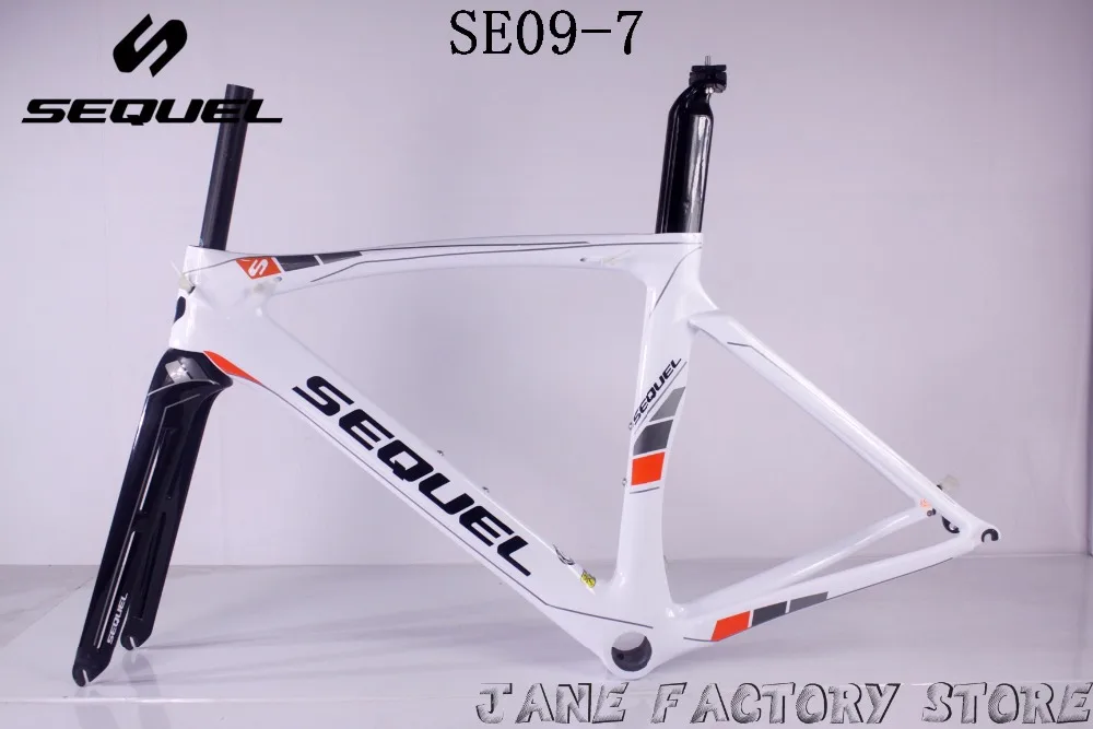 2018 SE09-7 glossy carbon road bike frame Sequel brand hot selling T1000 carbon fiber cycling bike frame
2018 SE09-7 glossy carbon road bike frame Sequel brand hot selling T1000 carbon fiber cycling bike frame