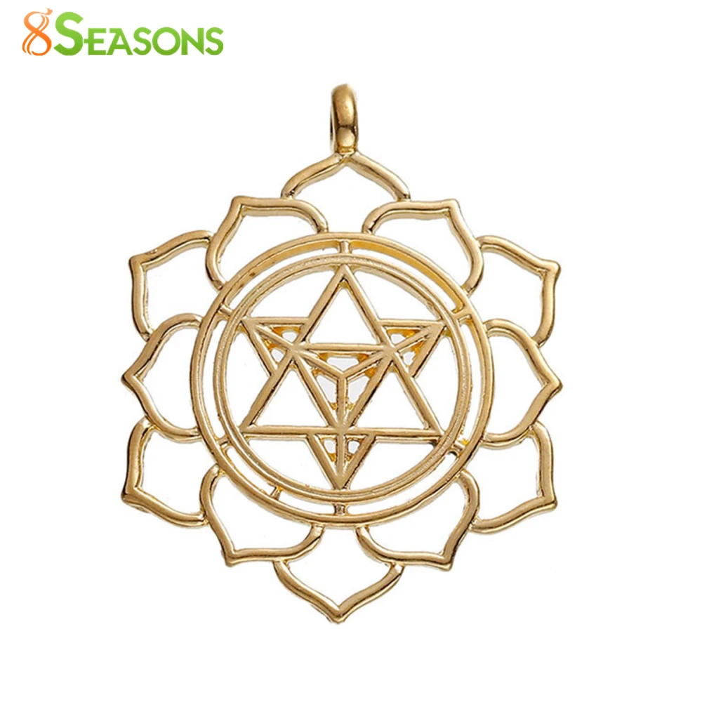 8Seasons Zinc Alloy Merkaba Meditation Pendants Round Gold Color Hollow Vintage Charms DIY Necklace Jewelry 38mmx 31mm, 10PCs
8Seasons Zinc Alloy Merkaba Meditation Pendants Round Gold Color Hollow Vintage Charms DIY Necklace Jewelry 38mmx 31mm, 10PCs