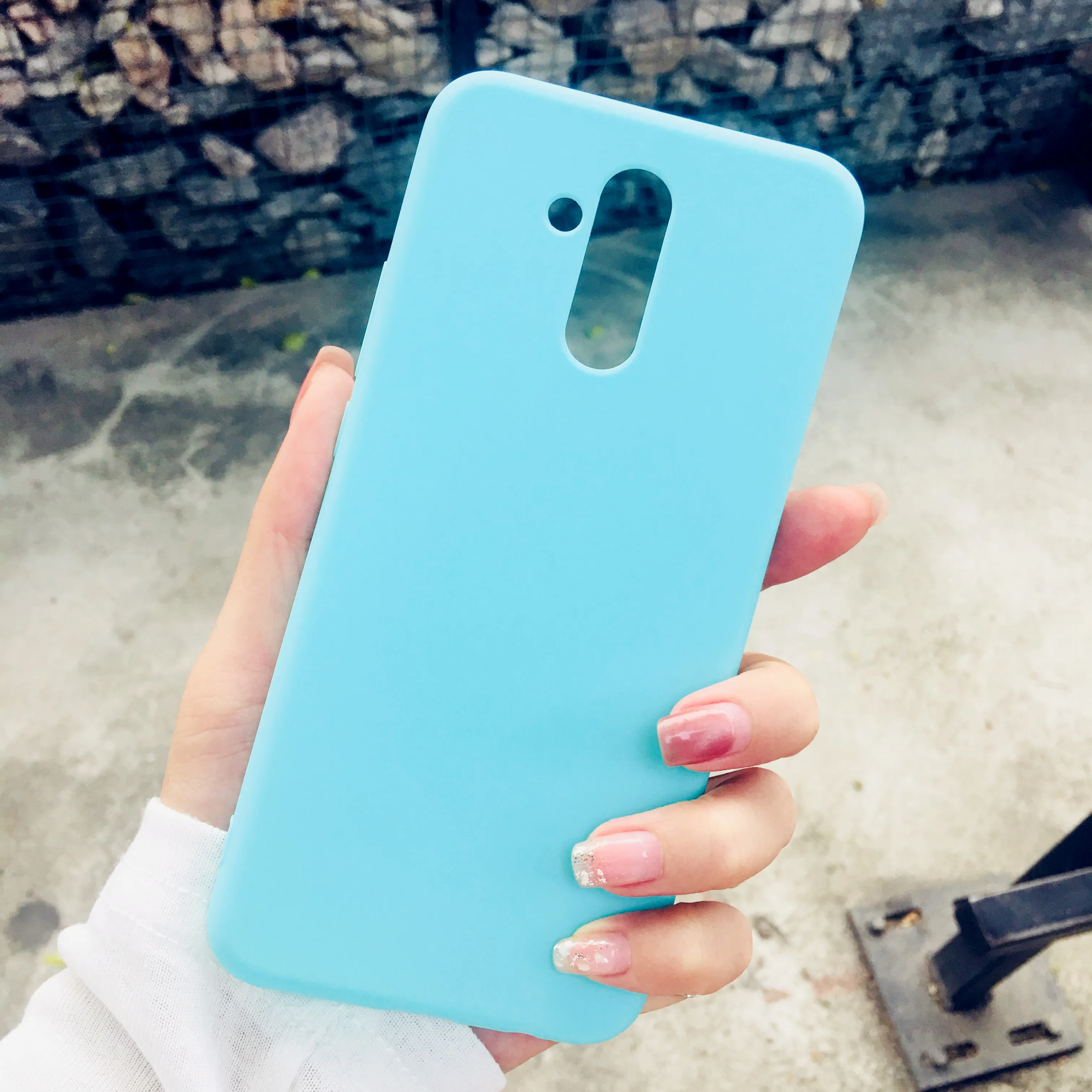 Простой однотонный Модный чехол для мобильного телефона Huawei Honor 6a 6X 6C pro 7A 7C 7X8 9 mate
