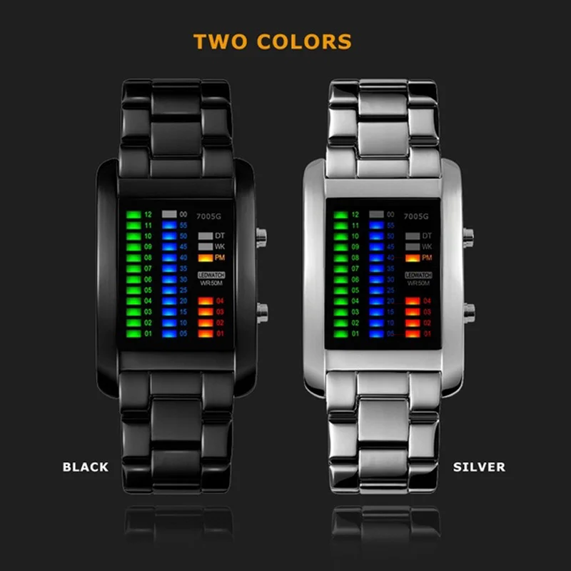 Alloy Watches Mens Luxury Brand Fashion Square Electronic Clock Male Waterproof Binary Waterproof Digital Sport Watch For Men
Alloy Watches Mens Luxury Brand Fashion Square Electronic Clock Male Waterproof Binary Waterproof Digital Sport Watch For Men