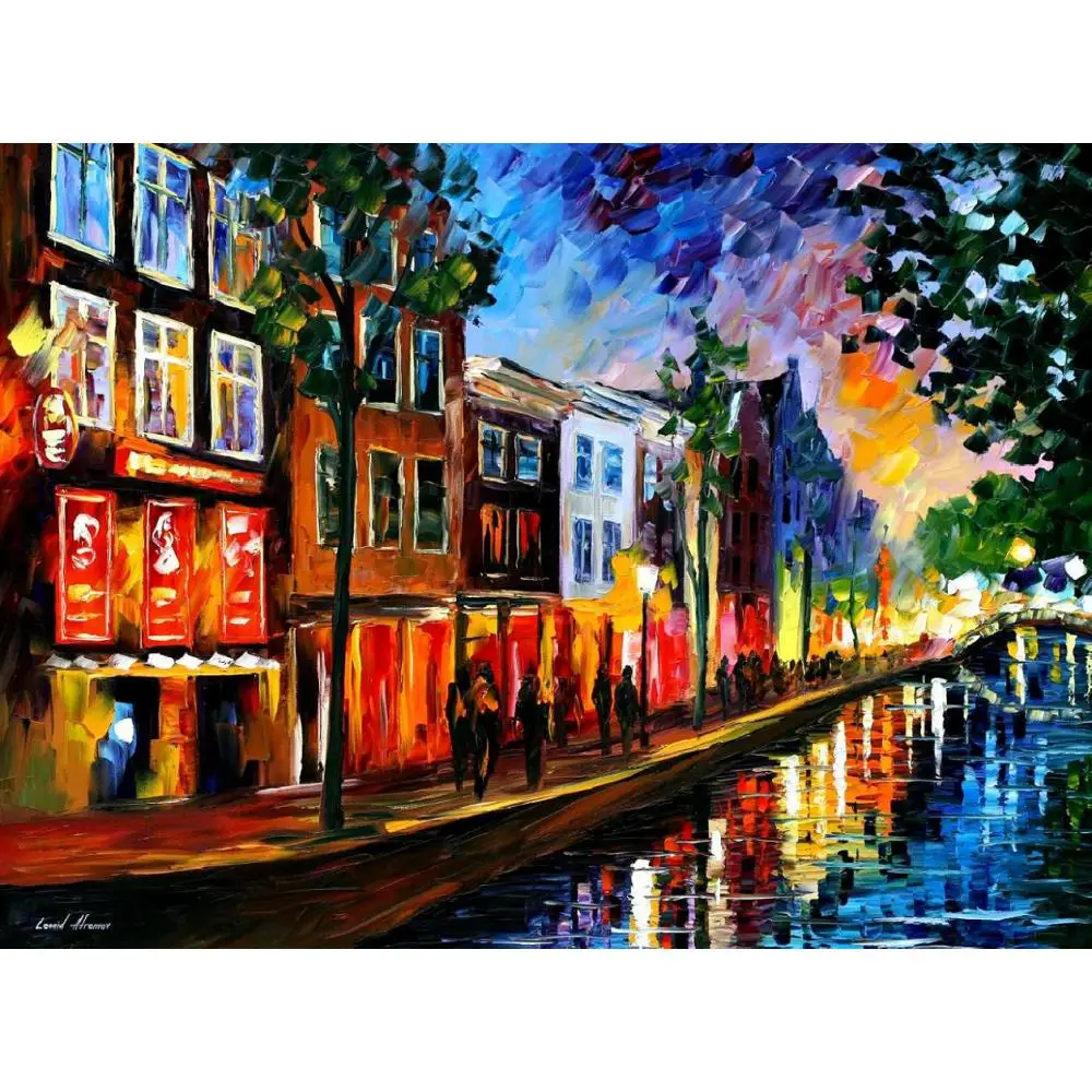 beautiful landscape Paintings amsterdam red lights palette knife oil painting On Canvas Modern Hand painted High quality
beautiful landscape Paintings amsterdam red lights palette knife oil painting On Canvas Modern Hand painted High quality