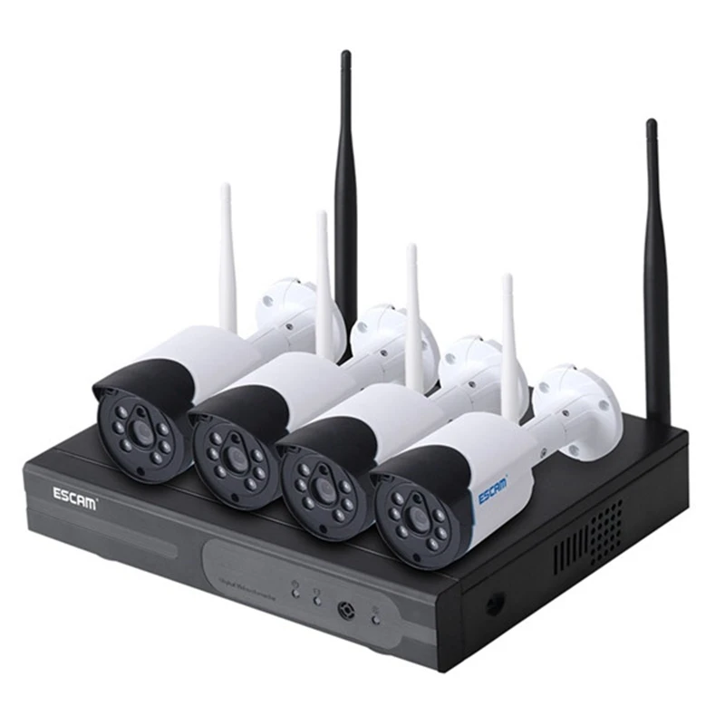 ESCAM WNK404 4CH 720 P Открытый ИК Видео Беспроводной видеокамера Wi-Fi Камера NVR Системы