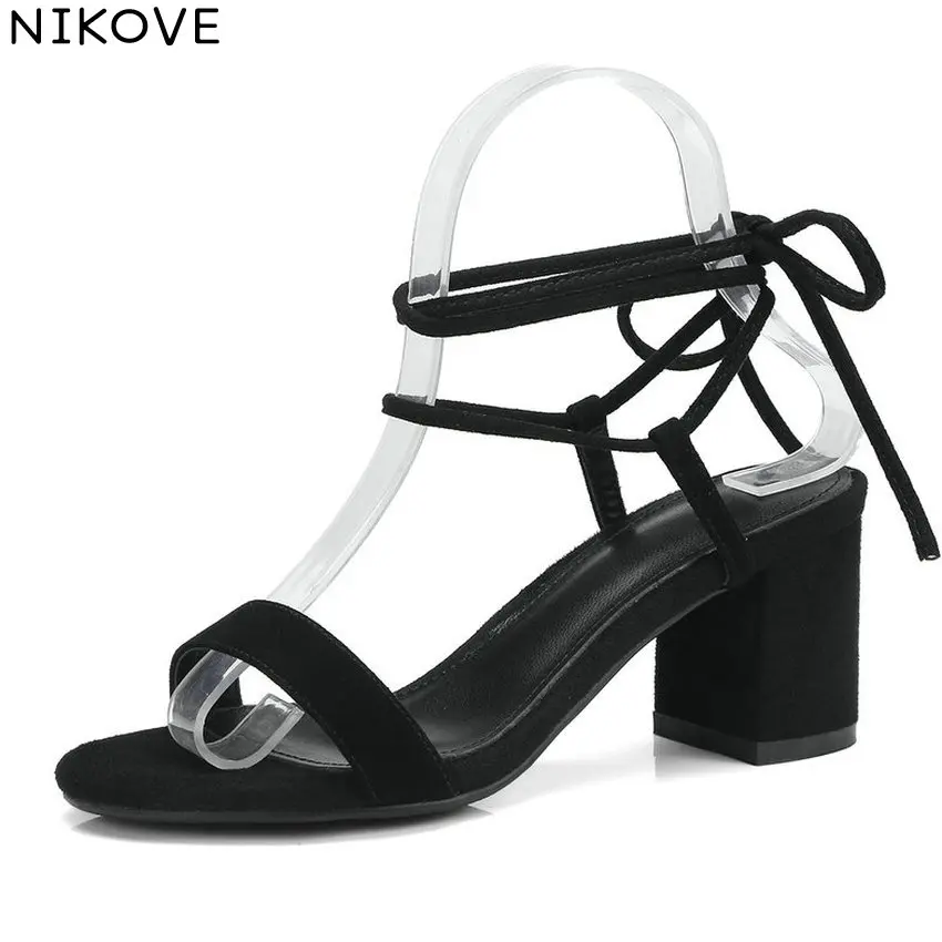 NIKOVE 2018 Women Sandals Slingback Round Toe Elegant Summer Shoes Square High Heels Kid Suede PU Lace Up Women Shoes Size 34-39
NIKOVE 2018 Women Sandals Slingback Round Toe Elegant Summer Shoes Square High Heels Kid Suede PU Lace Up Women Shoes Size 34-39