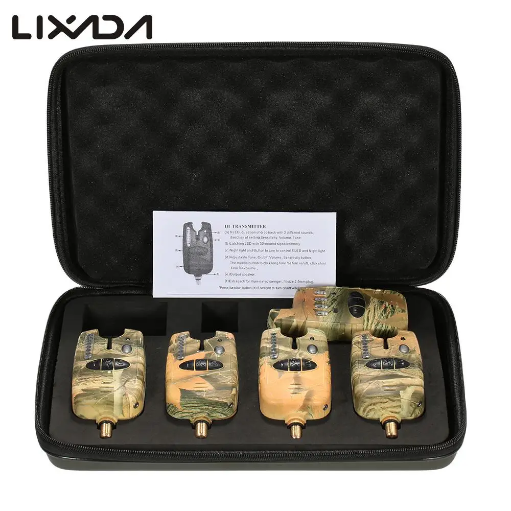 Lixada Беспроводная 4 + 1 Светодиодная Сигнализация для рыбалки комплект 4 сигнала поклевки для рыбалки + 1 приемник тона громкость чувствительн...
Lixada Беспроводная 4 + 1 Светодиодная Сигнализация для рыбалки комплект 4 сигнала поклевки для рыбалки + 1 приемник тона громкость чувствительн...