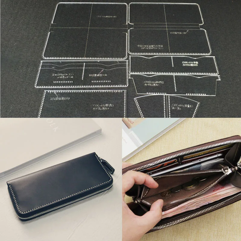 1set DIY Leather Handmade Craft handbag wallet Purse Sewing Pattern Acrylic Stencil Template 95x210x20mm pitch-row 4mm
1set DIY Leather Handmade Craft handbag wallet Purse Sewing Pattern Acrylic Stencil Template 95x210x20mm pitch-row 4mm