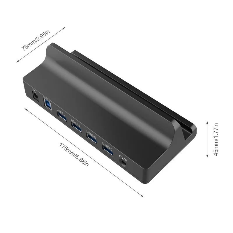 ORICO SH4C2 USB3.0 HUB with Docking Station 4 USB3.0 1 Super Charger 1 Universal Charging Port with Stand for Surface - Black
ORICO SH4C2 USB3.0 HUB with Docking Station 4 USB3.0 1 Super Charger 1 Universal Charging Port with Stand for Surface - Black