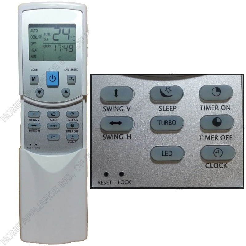 (4 pcs)YINGRAY Replacement Remote for ONIDA Midea SPEED COOL Air Conditioner Remote Control Model Number RG05F2/BGE
(4 pcs)YINGRAY Replacement Remote for ONIDA Midea SPEED COOL Air Conditioner Remote Control Model Number RG05F2/BGE
