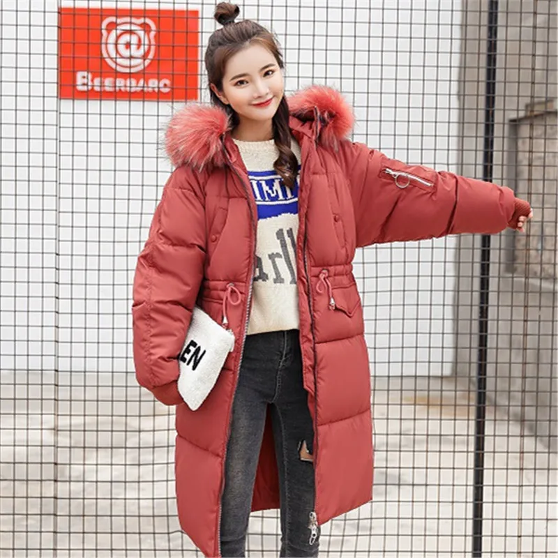 Winter Hooded Fur Collar Fashion 2018 Female Warm Coat Thicken Loose Long Section Women's Europe America Cotton Clothing YZH478
Winter Hooded Fur Collar Fashion 2018 Female Warm Coat Thicken Loose Long Section Women's Europe America Cotton Clothing YZH478