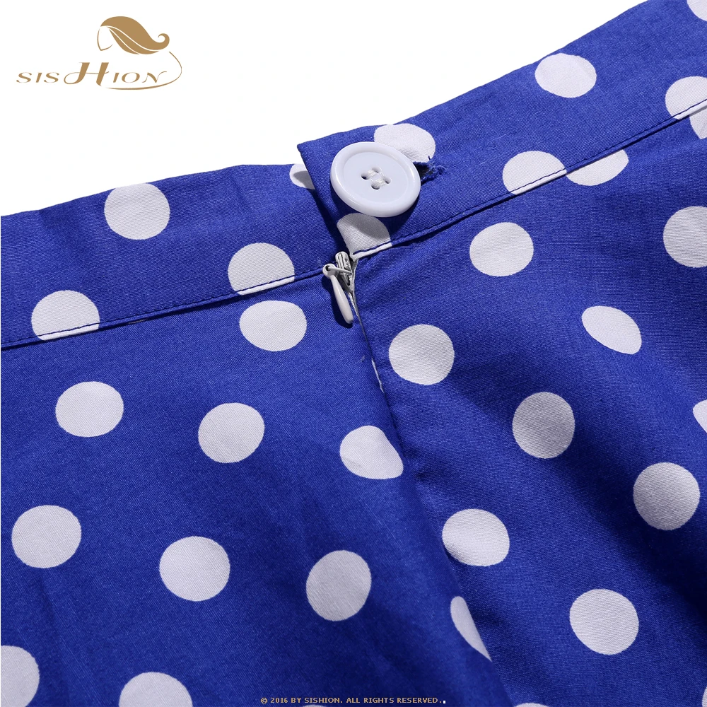 SISHION 2021 New Women Summer Polka Dot High Waist Cotton Skirt S-XXL Black Blue Big Swing Pin-up 50s Retro Vintage Skirt VD0575
SISHION 2021 New Women Summer Polka Dot High Waist Cotton Skirt S-XXL Black Blue Big Swing Pin-up 50s Retro Vintage Skirt VD0575