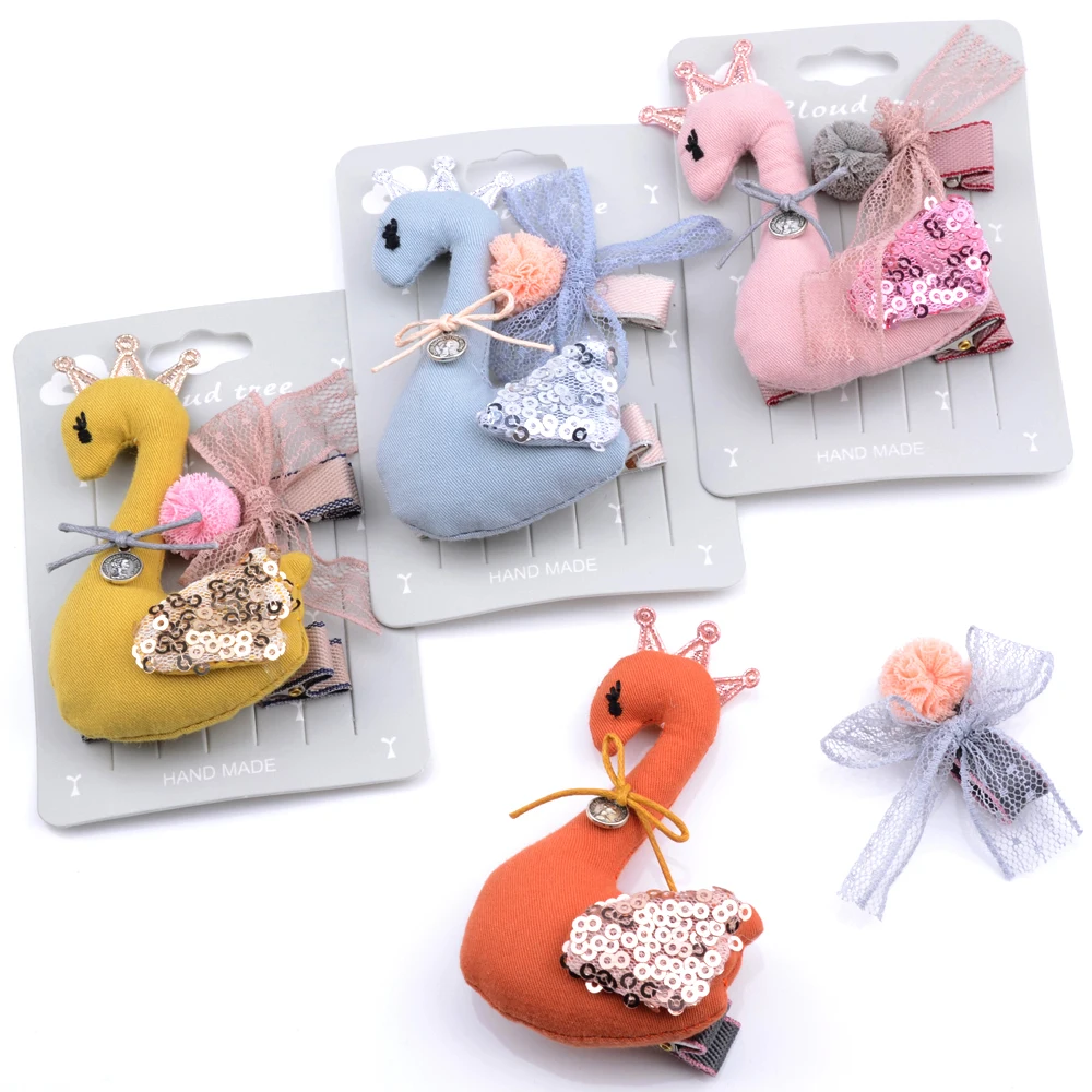 New Children Cartoon Headwear Set 2Pcs/Set Kids Swan Animal Hair Clips Headress For Girls
New Children Cartoon Headwear Set 2Pcs/Set Kids Swan Animal Hair Clips Headress For Girls