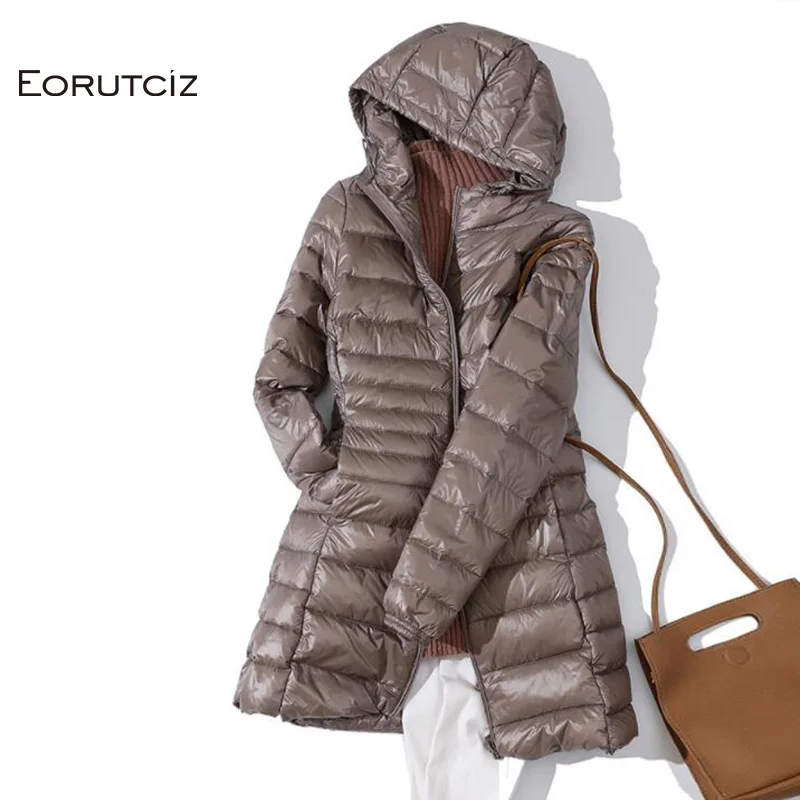 EORUTCIZ Winter Long Down Coat Women Plus Size 7XL Ultra Light Warm Hoodie Jacket Vintage Black Autumn Duck Down Coat LM171
EORUTCIZ Winter Long Down Coat Women Plus Size 7XL Ultra Light Warm Hoodie Jacket Vintage Black Autumn Duck Down Coat LM171