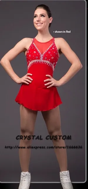 2016 New Ice Skating Dresses For Kids Graceful New Brand Competition Figure Skating Dress Custom DR3992
2016 New Ice Skating Dresses For Kids Graceful New Brand Competition Figure Skating Dress Custom DR3992
