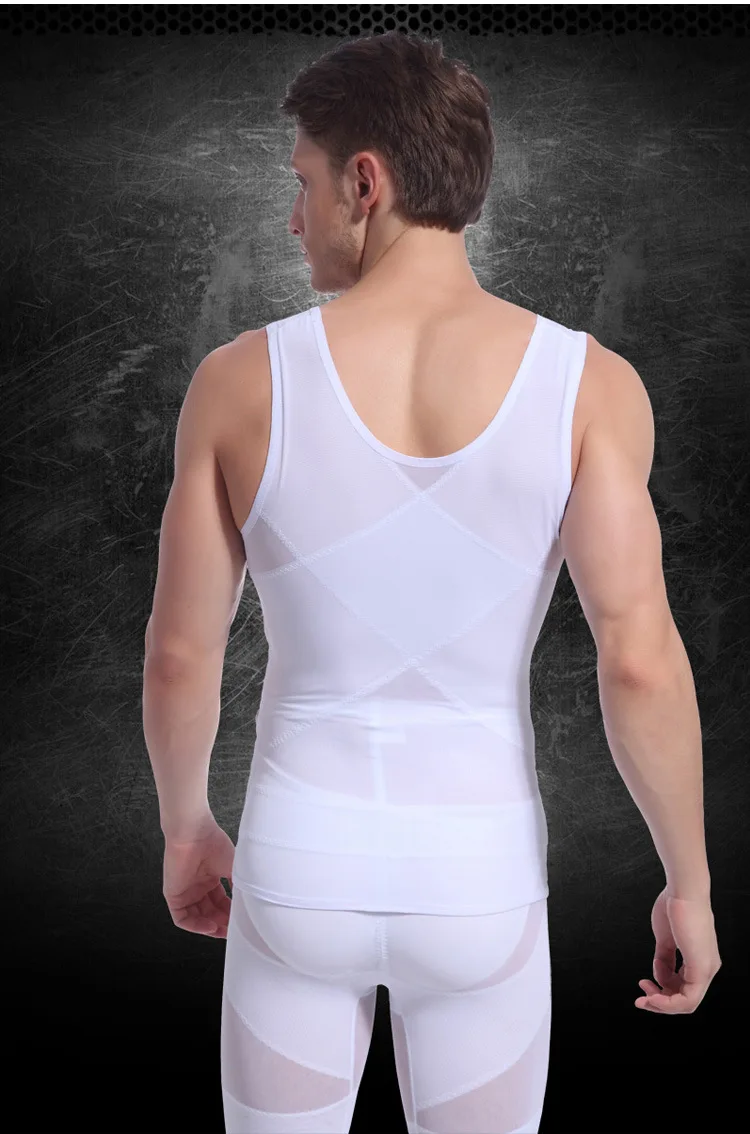 slim n lift Body Shaper Firm Shaping fat burning Slim Bodysuit Incredible Mens Lift Vest body building undershirt | Мужская одежда