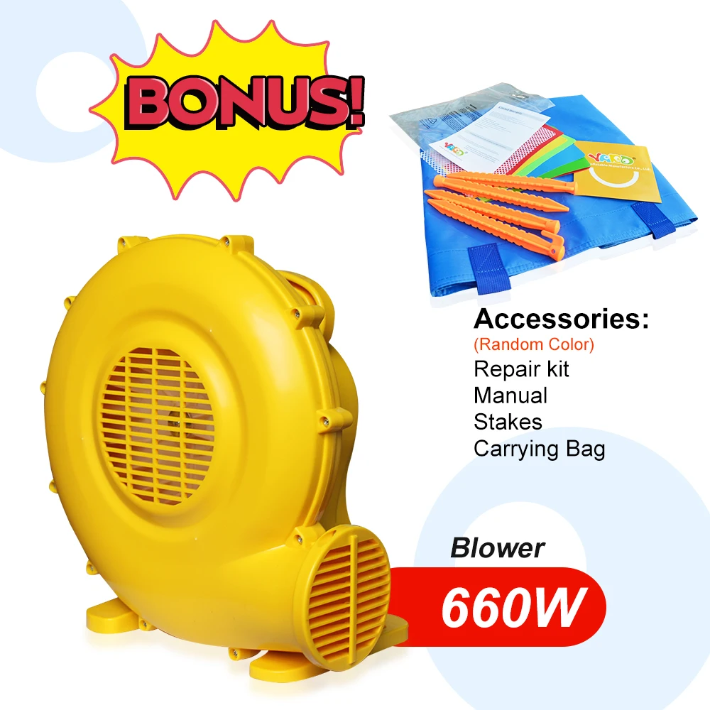 YARD Inflatable Games Bouncy Castle Obstacle Inflatable Bounce House With Slide 4x3.8 x2.5m Home Use Trampoline For Kids Party
YARD Inflatable Games Bouncy Castle Obstacle Inflatable Bounce House With Slide 4x3.8 x2.5m Home Use Trampoline For Kids Party