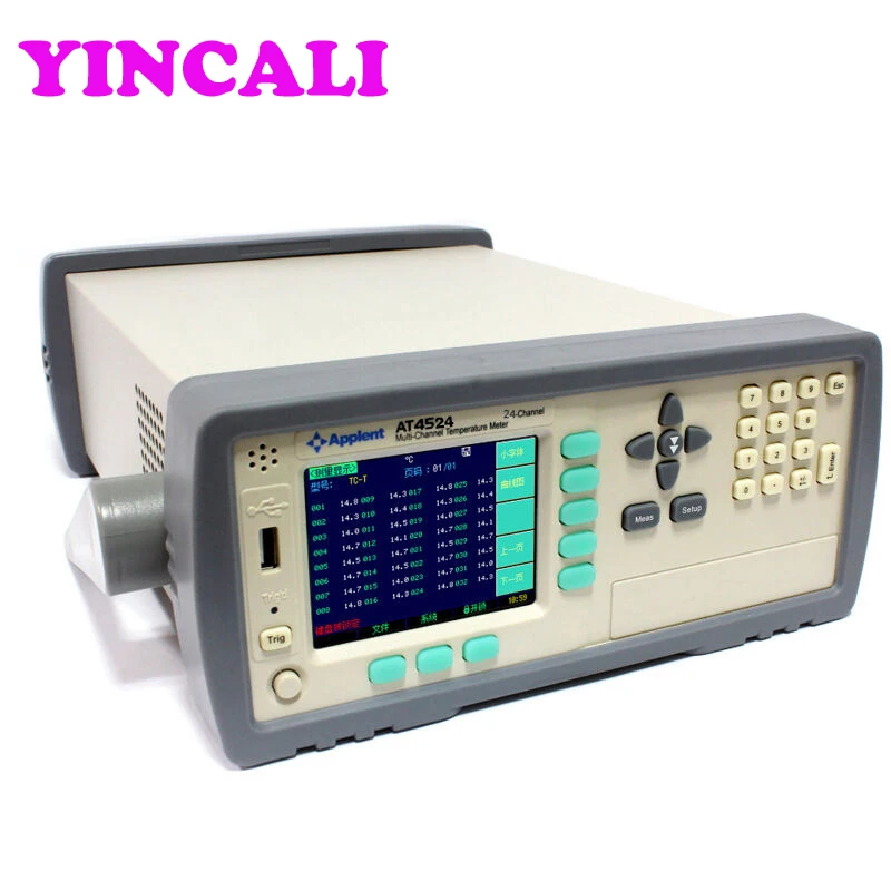 Original AT4524 Multi-Channel Temperature Meter 24 Channels TFT True Color LCD Display Desktop Temperature Recorder
Original AT4524 Multi-Channel Temperature Meter 24 Channels TFT True Color LCD Display Desktop Temperature Recorder
