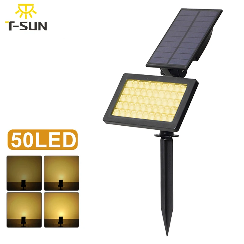 T-SUNRISE Solar Spotlight Outdoor Lighting 50 LEDs Adjustable Solar Lamp Light Waterproof LED Light for Outdoor Garden
T-SUNRISE Solar Spotlight Outdoor Lighting 50 LEDs Adjustable Solar Lamp Light Waterproof LED Light for Outdoor Garden