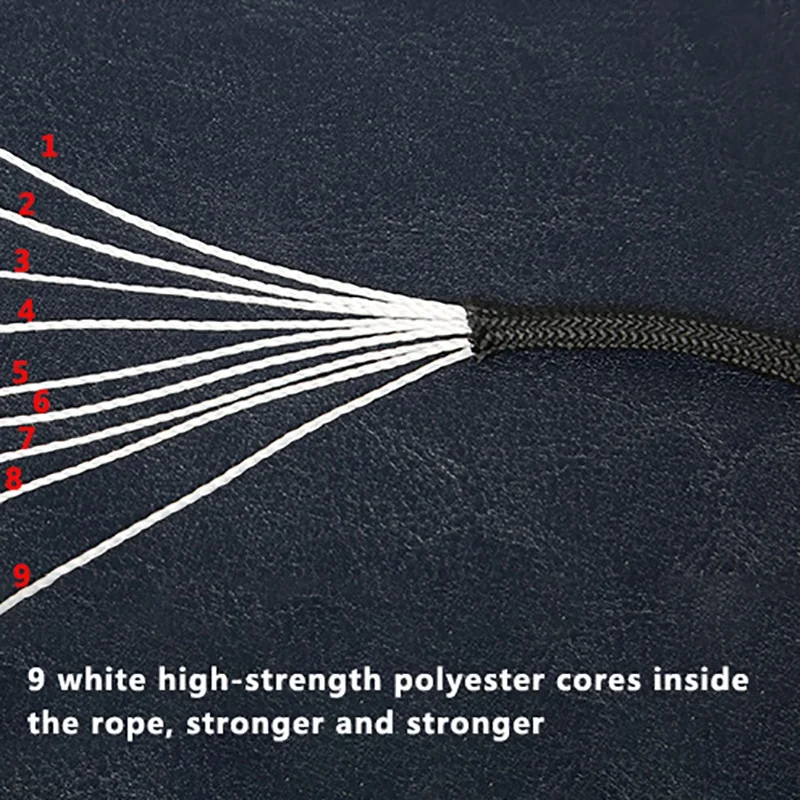 9 core Super Strong Parachute Cord 31M Lanyard Tent Rope Safety Lanyards Parachute Cord For Camping Bearing 292KG
9 core Super Strong Parachute Cord 31M Lanyard Tent Rope Safety Lanyards Parachute Cord For Camping Bearing 292KG